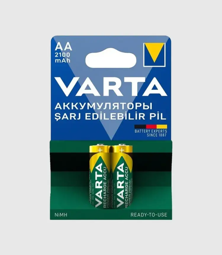 Varta Şarjlı 2100 Mah 2'li Kalem Pil